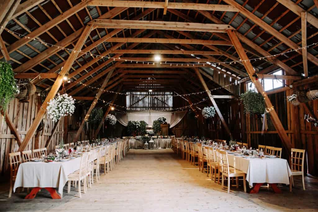 How to Increase Your Income by Renting Out Your Barn. Beautiful barn decorated for a wedding
