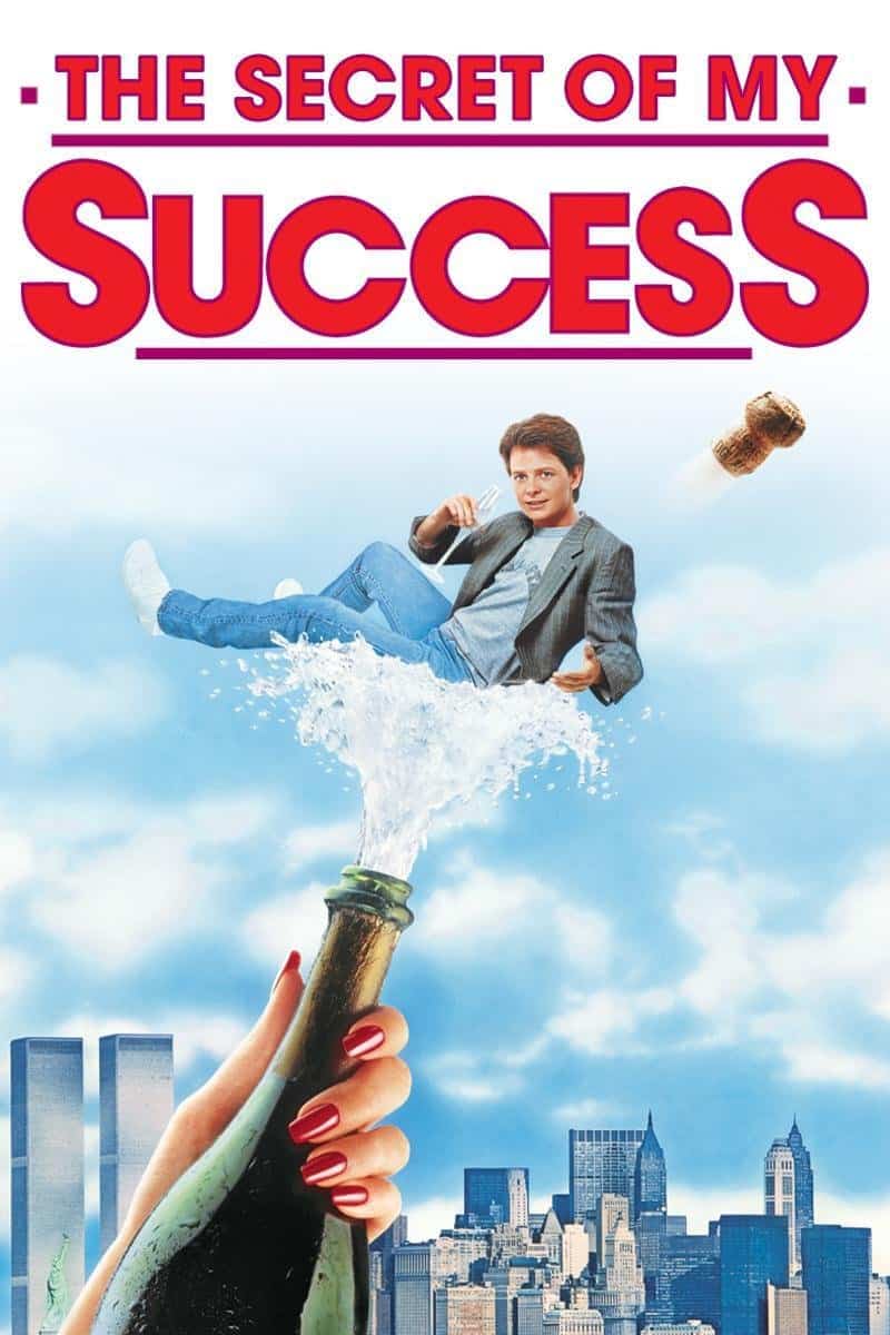 Movie cover for Secret Of My Success as an example of setting goals unrealistically